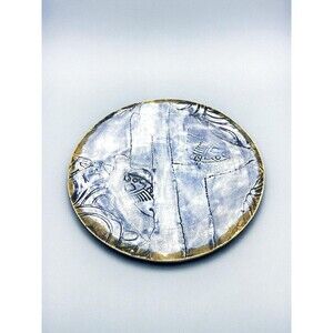 Vtg Stamped Fish Ceramic Studio Art Pottery Decorative Plate Hartman Studio 11.5